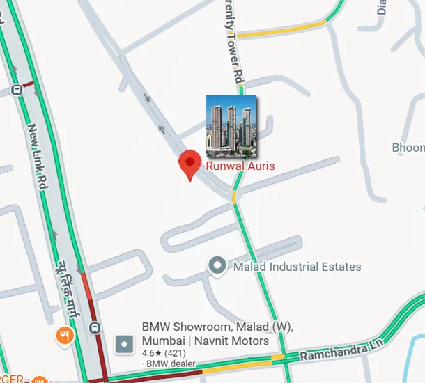 Runwal Auris location map image